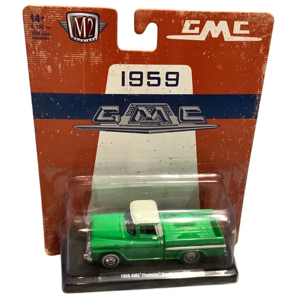 2025 M2 Machines Auto-Drivers 1959 GMC Fleetside Truck R124 24-73 Green White